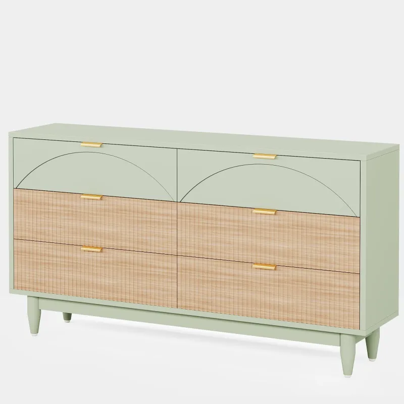 Tribesigns Chests Of Drawers*Modern 6-Drawer Dresser, 55 Inches Storage Chest of Drawers