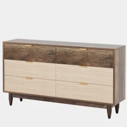 Tribesigns Chests Of Drawers*Modern 6-Drawer Dresser, 55 Inches Storage Chest of Drawers