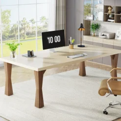 Tribesigns Desks*Modern Executive Desk, 71" Computer Desk Conference Table