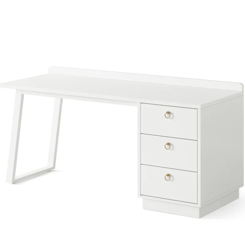 Tribesigns Makeup Vanities*Modern Makeup Vanity Desk, 55" Dressing Table with 3 Drawers(Without Mirror)