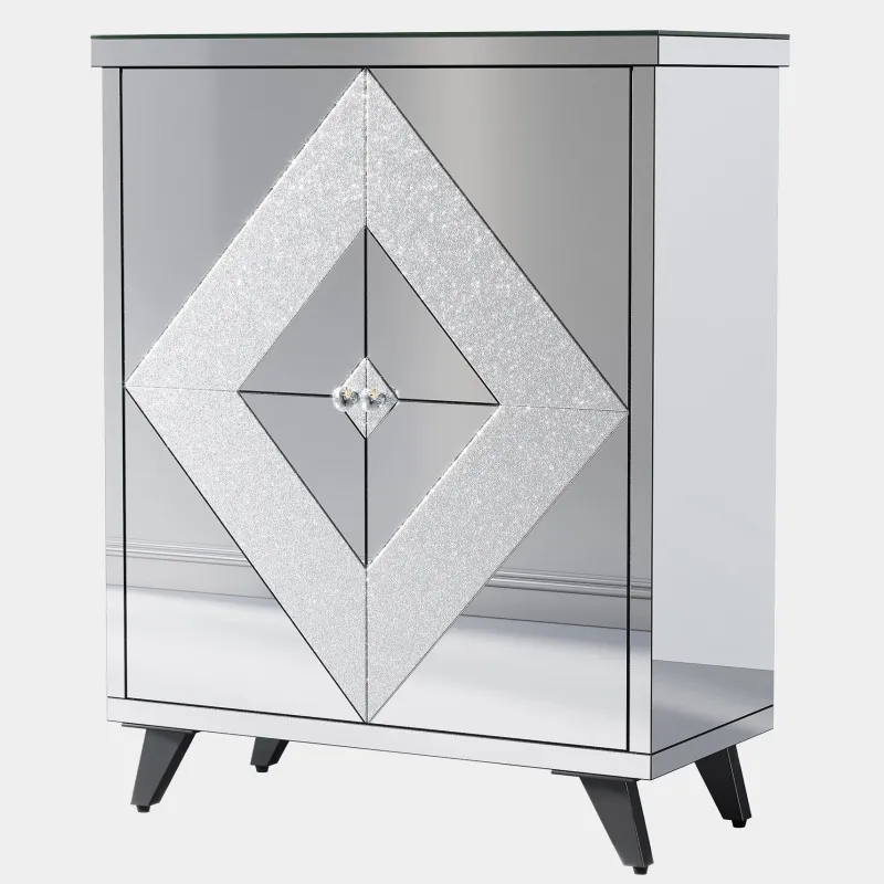Tribesigns Shoe Racks & Cabinets|Shoe Racks & Cabinets*Modern Shoe Cabinet Entryway Shoe Organizer with Mirrored Doors