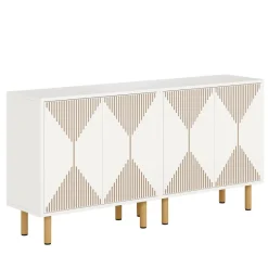 Tribesigns Sideboards & Buffets|Sideboards & Buffets*Modern Sideboard Buffet, 58" Wood Storage Cabinet with Doors