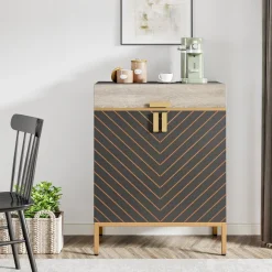 Tribesigns Sideboards & Buffets|Sideboards & Buffets*Modern Sideboard Buffet Kitchen Cabinet with Drawer & Removable Shelves