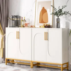 Tribesigns Sideboards & Buffets|Sideboards & Buffets*Modern Sideboard Buffet Storage Cabinet with Faux Marble Top