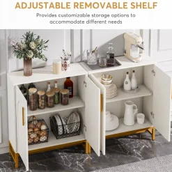 Tribesigns Sideboards & Buffets|Sideboards & Buffets*Modern Sideboard Buffet Storage Cabinet with Faux Marble Top