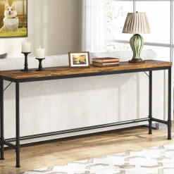 Tribesigns Console Tables|Console Tables*Narrow Console Table, 70.9" Extra Long Sofa Table Industrial Hallway Table