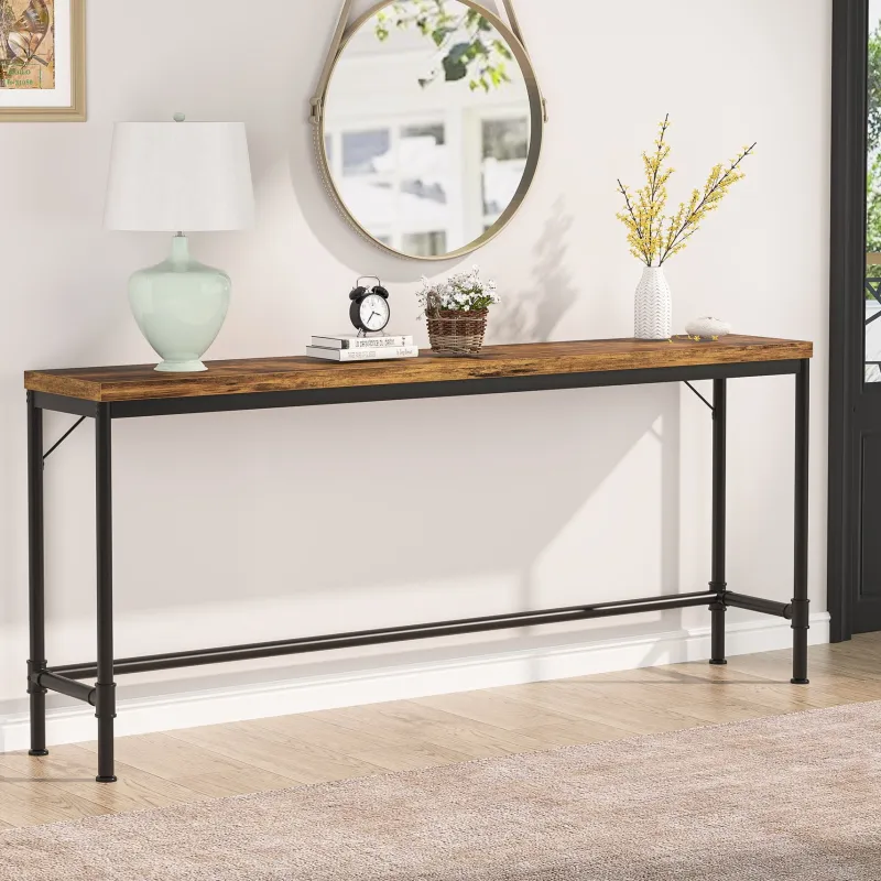 Tribesigns Console Tables|Console Tables*Narrow Console Table, 70.9" Extra Long Sofa Table Industrial Hallway Table