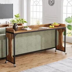 Tribesigns Overbed Tables*Overbed Table with Wheels, 71