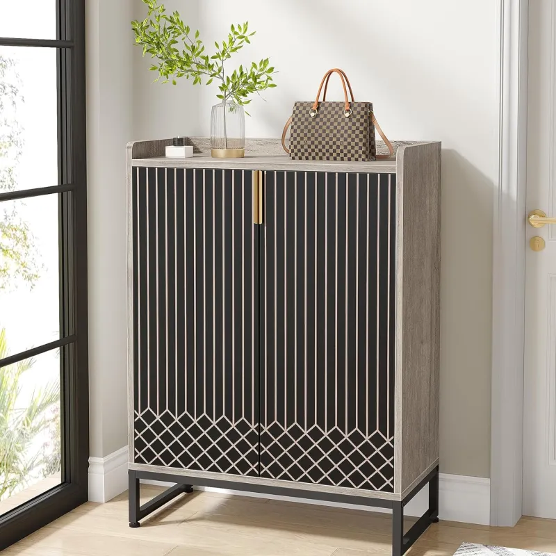 Tribesigns Shoe Racks & Cabinets|Shoe Racks & Cabinets*25-Pair Shoe Cabinet with Doors, 5-Tier Modern Shoe Rack Organizer