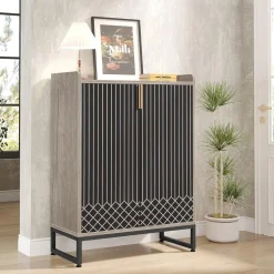 Tribesigns Shoe Racks & Cabinets|Shoe Racks & Cabinets*25-Pair Shoe Cabinet with Doors, 5-Tier Modern Shoe Rack Organizer