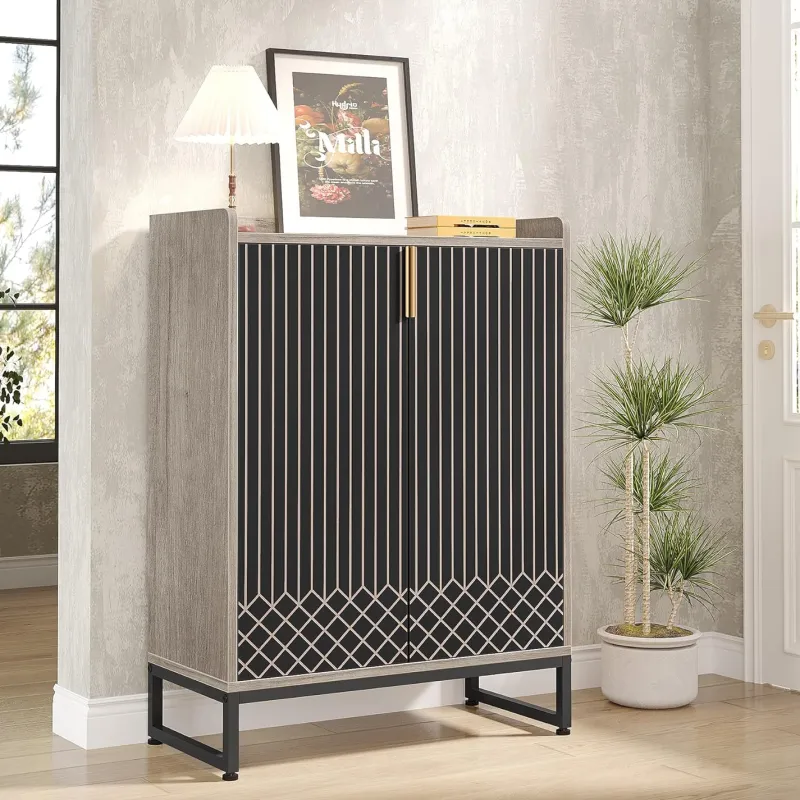 Tribesigns Shoe Racks & Cabinets|Shoe Racks & Cabinets*25-Pair Shoe Cabinet with Doors, 5-Tier Modern Shoe Rack Organizer