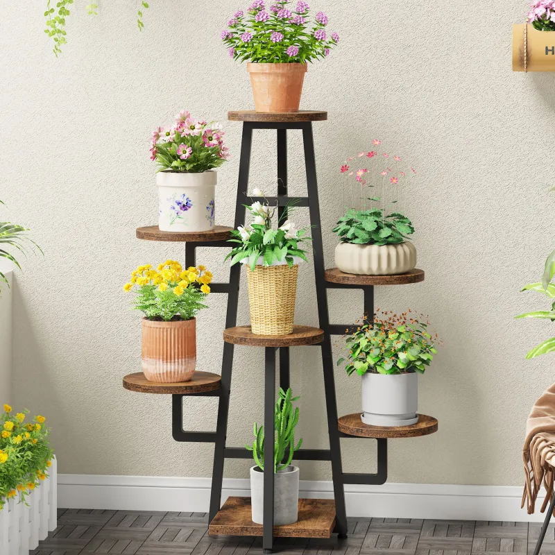 Tribesigns Plant Stands|Plant Stands*Plant Stand, 7 Tier Plant Pots Holder Rack Flower Stand Shelf