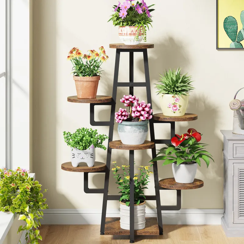Tribesigns Plant Stands|Plant Stands*Plant Stand, 7 Tier Plant Pots Holder Rack Flower Stand Shelf