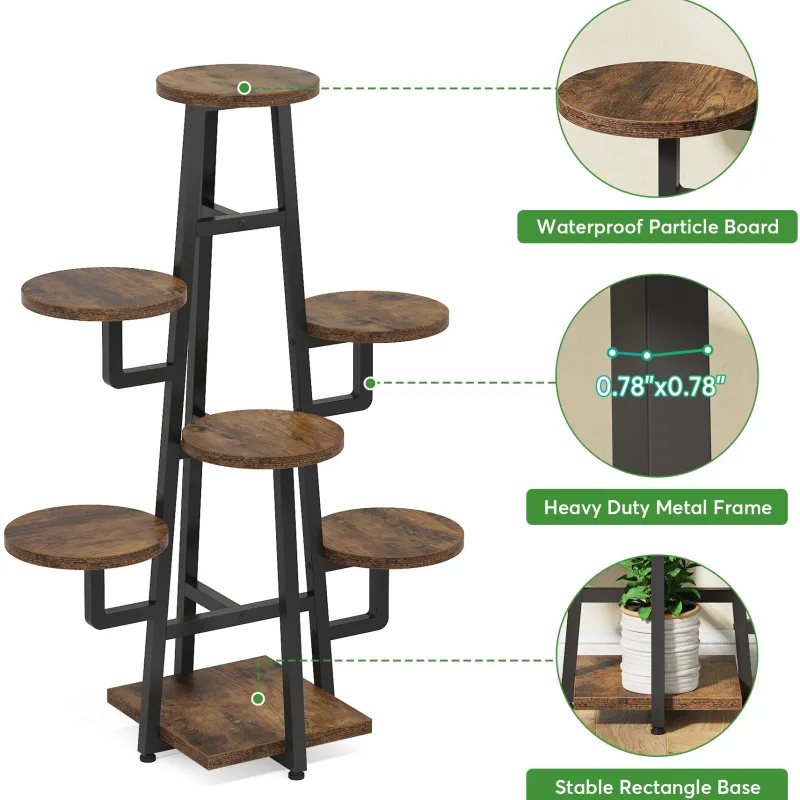 Tribesigns Plant Stands|Plant Stands*Plant Stand, 7 Tier Plant Pots Holder Rack Flower Stand Shelf