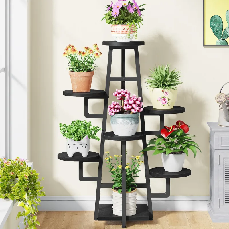 Tribesigns Plant Stands|Plant Stands*Plant Stand, 7 Tier Plant Pots Holder Rack Flower Stand Shelf