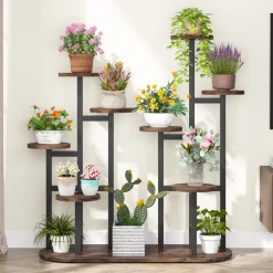 Tribesigns Plant Stands|Plant Stands*Plant Stand, Multi-Tiered 11 Potted Plant Shelf Flower Stands