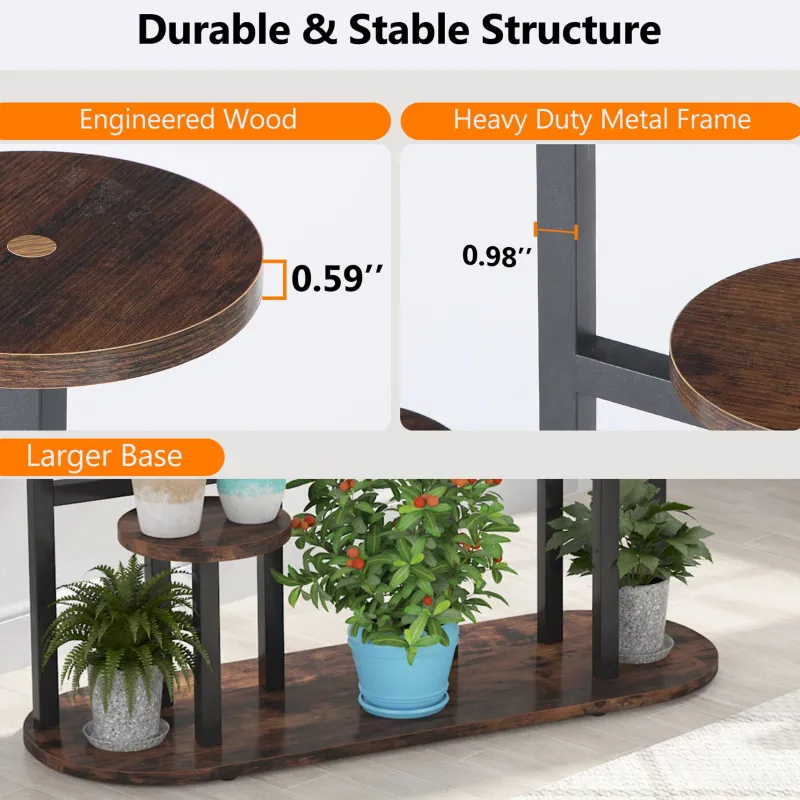 Tribesigns Plant Stands|Plant Stands*Plant Stand, Multi-Tiered 11 Potted Plant Shelf Flower Stands