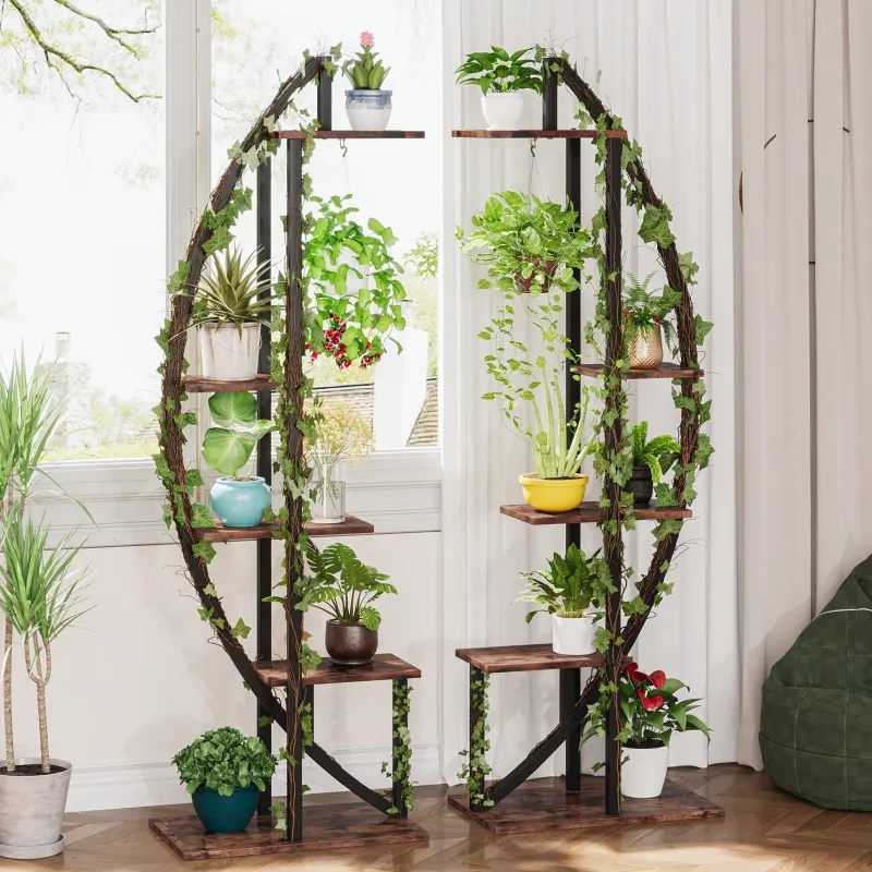 Tribesigns Plant Stands|Plant Stands*Plant Stand, 5-Tier Bonsai Flower Rack Display Shelf Pack of 2
