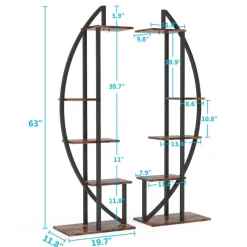 Tribesigns Plant Stands|Plant Stands*Plant Stand, 5-Tier Bonsai Flower Rack Display Shelf Pack of 2