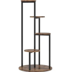 Tribesigns Plant Stands|Plant Stands*Plant Stand, 4-Tier Plant Shelf Holders Corner Flower Pot Stands
