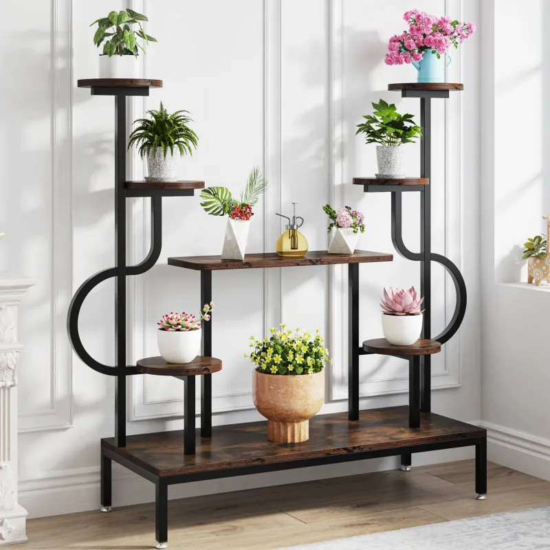 Tribesigns Plant Stands|Plant Stands*Plant Stand, 8-tier Potted Ladder Holder Flower Rack Shelves