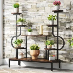 Tribesigns Plant Stands|Plant Stands*Plant Stand, 8-tier Potted Ladder Holder Flower Rack Shelves