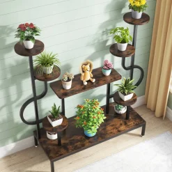 Tribesigns Plant Stands|Plant Stands*Plant Stand, 8-tier Potted Ladder Holder Flower Rack Shelves