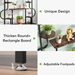 Tribesigns Plant Stands|Plant Stands*Plant Stand, 8-tier Potted Ladder Holder Flower Rack Shelves