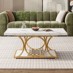 Tribesigns Coffee Tables*Rectangle Coffee Table, 47.24