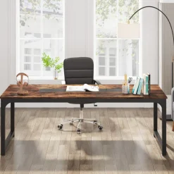 Tribesigns Desks*Rectangular Conference Table, 6FT Meeting Seminar Table Computer Desk