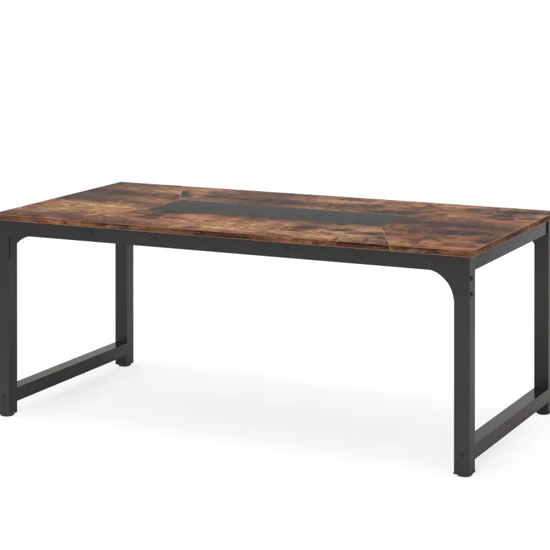 Tribesigns Desks*Rectangular Conference Table, 6FT Meeting Seminar Table Computer Desk