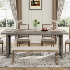 Tribesigns Dining Tables*Rectangular Dining Table, 71