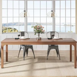 Tribesigns Dining Tables*Rectangular Dining Table, 78 inch Long Kitchen Table for 6-8 People