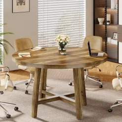 Tribesigns Desks*Round Conference Table, 47