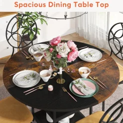 Tribesigns Dining Tables*Round Dining Table, 47