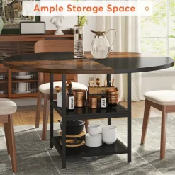 Tribesigns Dining Tables*Round Dining Table, 47