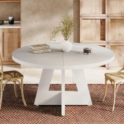 Tribesigns Dining Tables*Round Dining Table for 4, 47