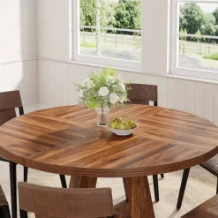 Tribesigns Dining Tables*Round Dining Table for 4, 47