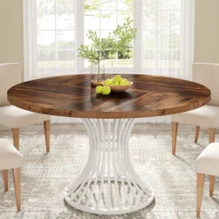 Tribesigns Dining Tables*Round Dining Table for 4-6, 47