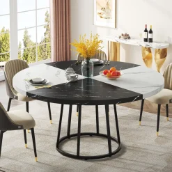 Tribesigns Dining Tables*Round Dining Table for 4 People, 47