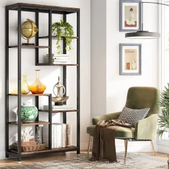 Tribesigns Bookcases & Bookshelves|Bookcases & Bookshelves*8-shelf Bookshelf, Industrial Open Bookcase Storage Display Rack