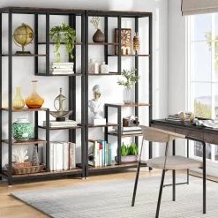 Tribesigns Bookcases & Bookshelves|Bookcases & Bookshelves*8-shelf Bookshelf, Industrial Open Bookcase Storage Display Rack
