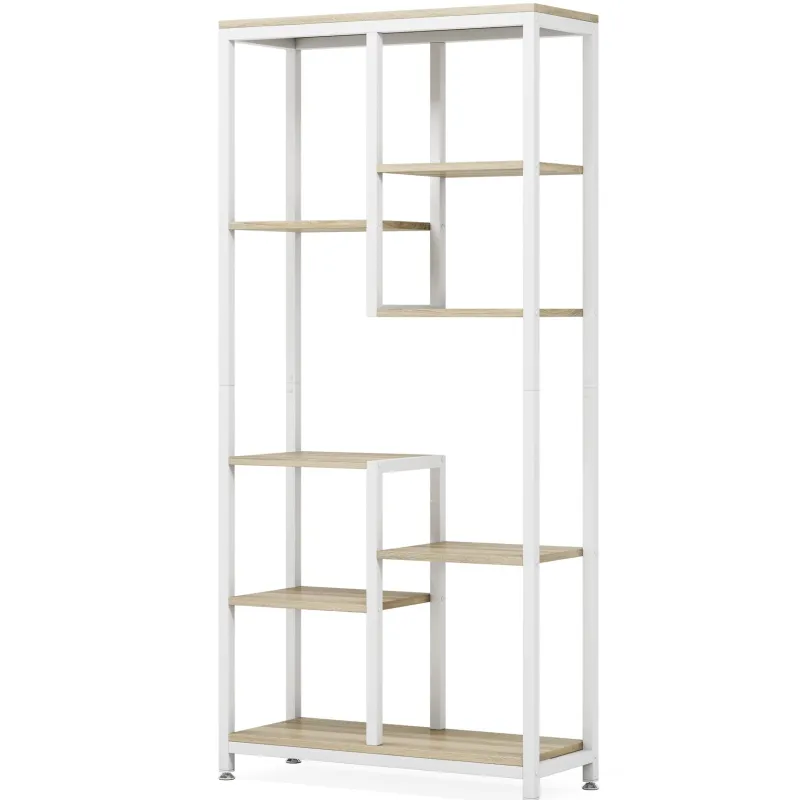 Tribesigns Bookcases & Bookshelves|Bookcases & Bookshelves*8-shelf Bookshelf, Industrial Open Bookcase Storage Display Rack