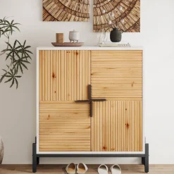 Tribesigns Shoe Racks & Cabinets|Shoe Racks & Cabinets*Shoe Cabinet, 5 Tier Shoe Organizer with Doors & Adjustable Shelves