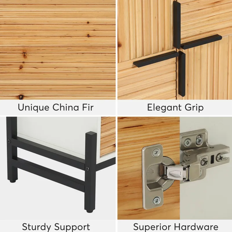 Tribesigns Shoe Racks & Cabinets|Shoe Racks & Cabinets*Shoe Cabinet, 5 Tier Shoe Organizer with Doors & Adjustable Shelves