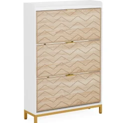 Tribesigns Shoe Racks & Cabinets|Shoe Racks & Cabinets*Shoe Cabinet, Freestanding Shoe Rack Organizer with 3 Flip Drawers