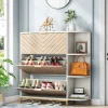 Tribesigns Shoe Racks & Cabinets|Shoe Racks & Cabinets*Shoe Cabinet, Modern 24 Pair Shoe Rack Organizer with Doors & Shelves