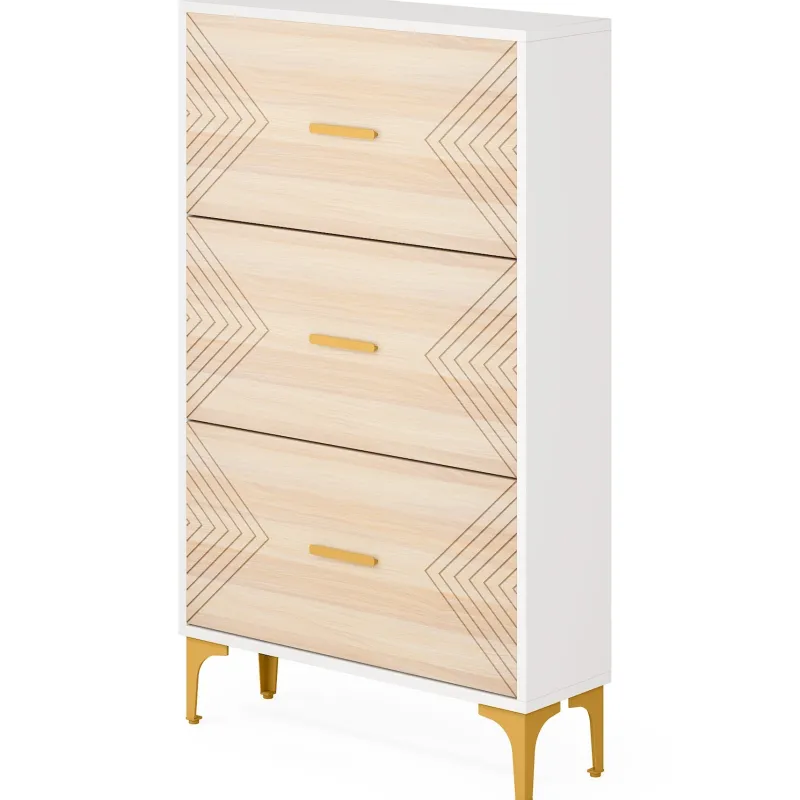Tribesigns Shoe Racks & Cabinets|Shoe Racks & Cabinets*Shoe Cabinet, Slim Hidden Shoe Rack Organizer with 3 Flip Drawers