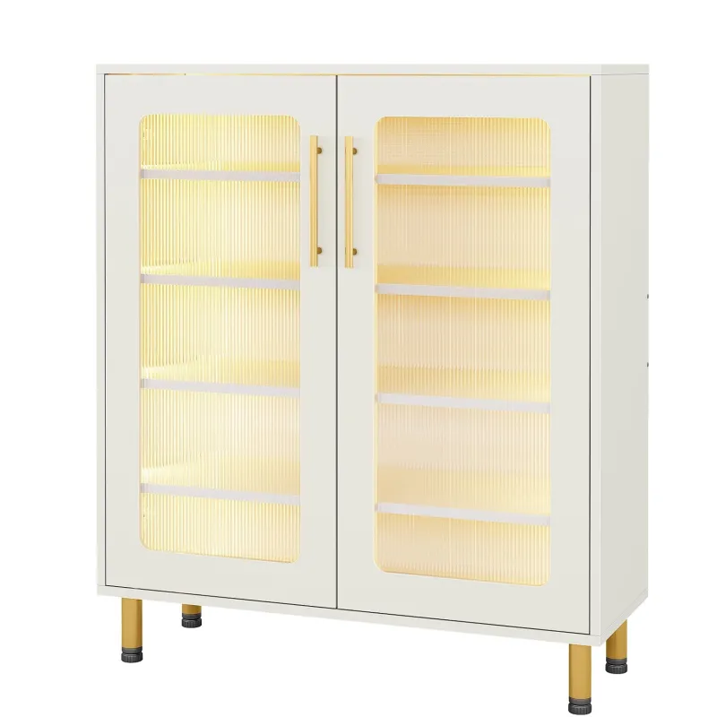 Tribesigns Shoe Racks & Cabinets|Shoe Racks & Cabinets*Shoe Cabinet, 5-Tier Shoe Organizer with LED Light & Acrylic Doors
