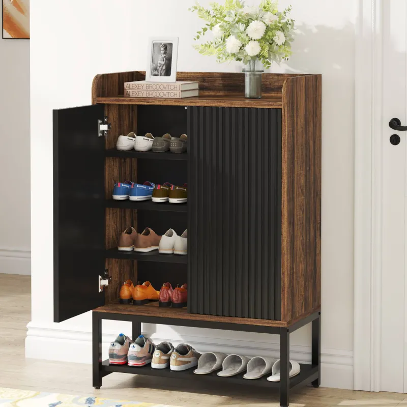 Tribesigns Shoe Racks & Cabinets|Shoe Racks & Cabinets*Shoe Cabinet, 5-Tier Shoe Rack Organizer with Doors for Entryway